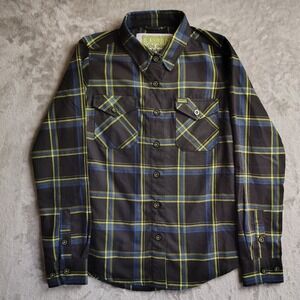DIXXON Flannel Company Black Plaid Long Sleeve Button Up Shirt Women's Size S